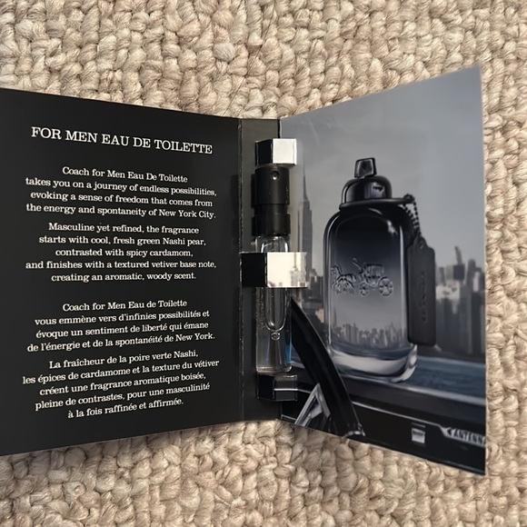 Brand New Coach New York Men’s Eau De Toilette Travel/Sample Size - Picture 2 of 8
